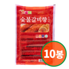 도나우 숯불갈비향 소시지 1kg (100g x 10EA) x 10봉, 10개, 100g