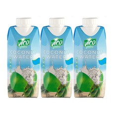 비코후레쉬 무첨가물 100% 코코넛워터 330ml 3개