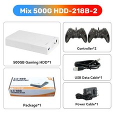 게임용 HDD Retrobat 및 Launchbox 및 Playnite OS 레트로 비디오 게임 콘솔 Switch XBOX PS2 Wii WiiU 38200 게임 포함 500G, 1개, 10) Mix 500G-218B-2 - AU