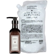 일본직발송 6. 산요물산 극상 하지마리 유기농 컨디셔너 HAJIMARI ORGANIC[일본제] 2L 파우치+ 400ML 전용, One Size, One Color