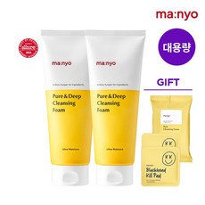 마녀공장 대용량 퓨어&딥 클렌징 폼 200ml x2 [+티슈10매+패드x2], 없음