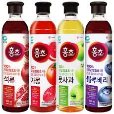 청정원 홍초 900ml 자몽 + 석류 + 풋사과 + 블루베리 각 1개씩 총 4개, 1개