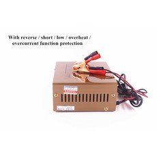 Monfara 자동차 스쿠터 배터리 충전기 완전 펄스 수리 LED 디스플레이 12V 100AH, 1개