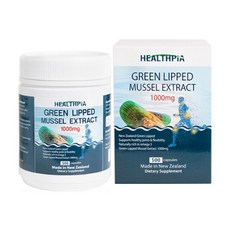 Healthpia Green Lipped Mussel 뉴질랜드 헬스피아 초록입홍합 익스트랙 1000mg 500캡슐 1통