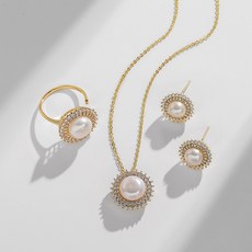 은목걸이귀걸이셋트