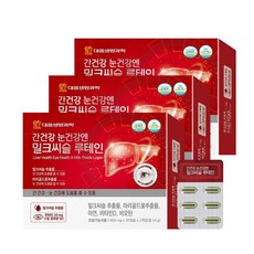 대웅생명과학 간건강 눈건강엔 밀크씨슬 루테인 비오틴 에너지생성, 60정, 3개 60정, 3개