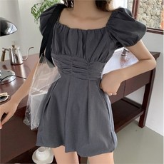 오프숄더점프슈트