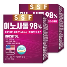 순수식품 독일산 이노시톨98% 2g 60개입 비타민6종 엽산 미오이노시톨 마이오이노시톨, 60개