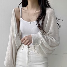 린넨볼레로가디건