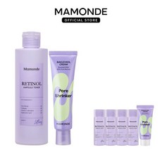 마몽드 포어 슈링커 바쿠치올 크림 60ml+ 레티놀 앰플 토너 250ml