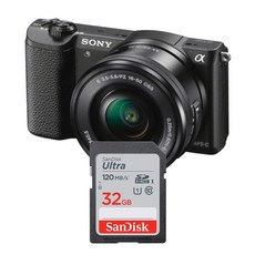 소니 알파 A5100 미러리스 카메라 메모리카드 샌디스크 울트라SD 32GB
