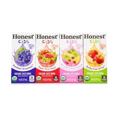 Honest Kids Juice Variety Pack 어니스트 키즈 프룻 주스 버라이어티팩 177ml 40개입