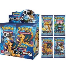 포켓몬카드 324Pcs 포켓몬 카드 XY Evolutions 36 봉지 봉인 된 부스터 박스 컬렉션 트레이딩 카드 게임 완, 한개옵션0
