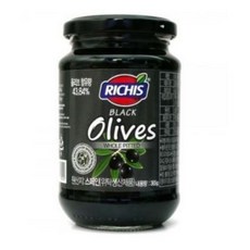 리치스 블랙 올리브 홀 피티드, 365g, 6개