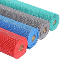 바닥 PVC 매트 수영장 실내 작업장 메쉬 복도 화장실, 1개, 0.9mx5m 녹색 4.5mm 일반