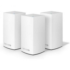 Linksys WHW0103-RM2 AC1300 개발 - 듀얼 밴드 인텔리전트 메시 와이파이 5 시스템 3팩 화이트 리퍼