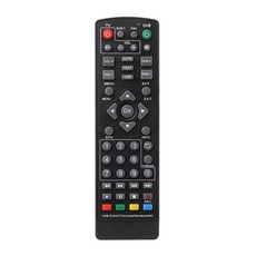 DVB-T2 STB TV Box 위성 수신기 스마트 TV와 호환되는 원격 제어 Contorller 교체, 검은색