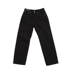  어퍼스트로피 콤마 유니섹스 MAIN LABEL 와이드 COTTON PANTS Black 