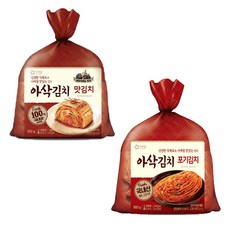 [다만세푸드] 아워홈 아삭김치 맛김치 900g + 포기김치 900g