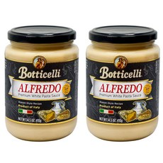 Botticelli 보티첼리 알프레도 프리미엄 파스타소스 (410g) 2개 Alfredo Premium White Pasta Sauce Roman Style Cheese