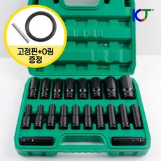 KCJ 임팩 롱 복스알 세트 육각 소켓 비트 1/2 20PCS, 1개