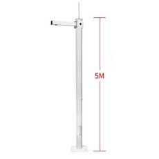 cctv 폴대 브라켓 1/2.5/3/3.5/4/4.5/5/6m 스테인리스 카메라 타워 거치대, 5미터, 1개