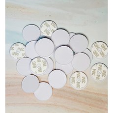 원형 하트 스마트톡 무광 레진공예 아트 만들기 부자재, 원형 화이트 1개