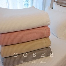 홈꼬세르 아사 순면 스프레드 패드 침대, 화이트