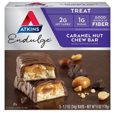 Atkins 앳킨스 키토 초콜렛 카라멜너트 츄잉바 5개입(저설탕)