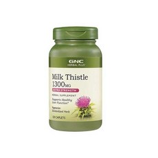 GNC 밀크시슬 1300mg 120정 밀크씨슬 1+1, 1개
