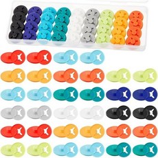 40피스 러닝 빕 클립 레이스 넘버 버클 고정 시스템 트라이애슬론 홀더 마라톤 숫자 패스너 러너 필드 이벤트용 혼합 색상, 40