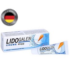 [독일내수용] 타투 문신 무통크림 피부마취 연고 리도갈렌 크림 5g Lidogalen. 영구눈썹 MTS SMP 두피문신, 1개