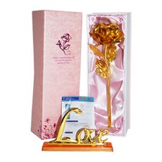 세아림 우드 포토 버닝 기념일 생일 커플 선물 액자, 15.황금장미