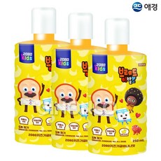 2080 키즈 가글 브레드이발소 바나나맛, 250ml, 3개