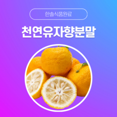 한솔식품원료 천연향료 천연유자향분말 1kg, 천연청사과향분말 1kg, 1개