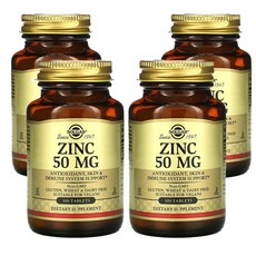 솔가 아연 50mg 타블렛, 100정, 4개