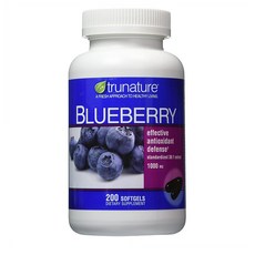 트루네이쳐 TruNature Blueberry 블루베리 1000mg 200정 2팩, 1개