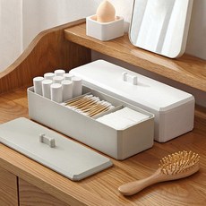 뚜껑있는 화장솜 케이스 3구, 뚜껑있는 화장솜 케이스 3구 그레이