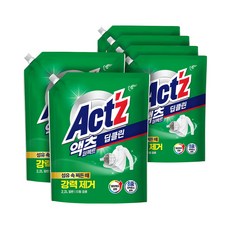 액츠 퍼펙트 딥클린 액상세제 리필, 2.2L, 6개
