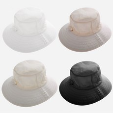 러브햇 쿨링 메쉬 썬햇 버킷햇 벙거지 모자 남여 공용 골프 해변 가림막, 베이지