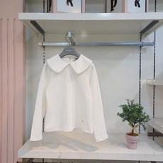 레노마키즈 여아 레이스 카라 티 블라우스 여아 기본 티셔츠 r2442t170