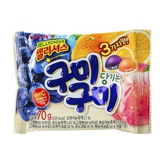 젤리셔스 구미 당기는 구미 젤리, 70g, 8개