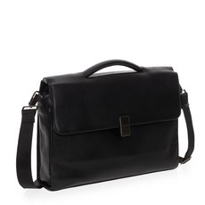 Mandarina Duck Detroit slim leather briefcase UZC01 Black
