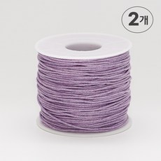 디어플레이스 코튼 오시도리면끈 면끈 1mm 70m, 2개, 17.라벤더퍼플