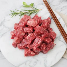 한우 사각 육회 250g 소스 2종 생고기 1등급 고소한 큐브형 육사시미, 1개