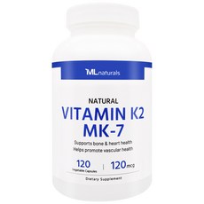 [미국빠른직구] 신제품 마이라이프 내추럴스 비타민 K2 120mcg (as MK-7) 120정 (4개월), 1개