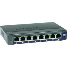 NETGEAR ProSAFE GS108E 8포트 기가비트 플러스 스위치, 1개
