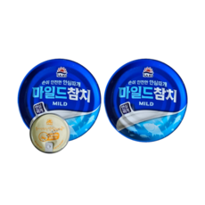 사조 마일드 참치 안심따개, 85g, 2개