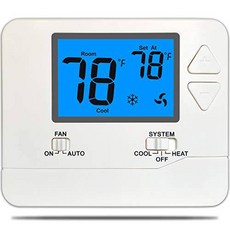 Suuwer SW701 Non-Programmable 전자제품 Thermostat Up To 1 Heat/ 1 Cool, 상세내용참조