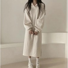 키작녀임부복 가을 데일리 원피스 임산복 임신복 임산부옷 롱 베이직 카라 원피스 롱원피스 임산부 빅사이즈원피스 만삭 키작은임산부원피스 키작맘임부복 블랙 그레이 아이보리